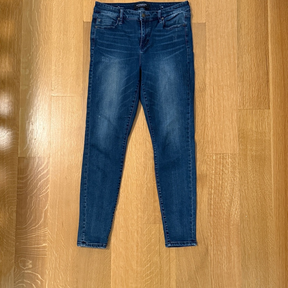 Liverpool Dark Blue Women's Skinny Jeans